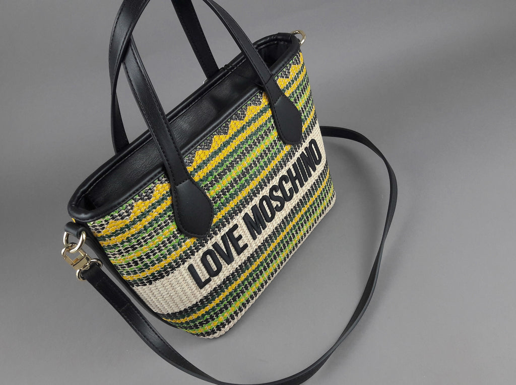 Love Moschino Borsa A Mano Donna Pu Nero Multi
