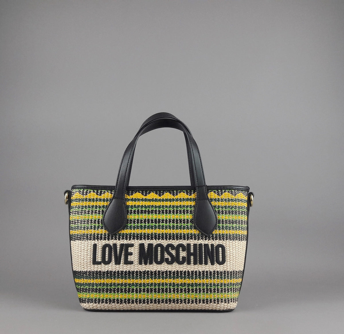 Love Moschino Borsa A Mano Donna Pu Nero Multi