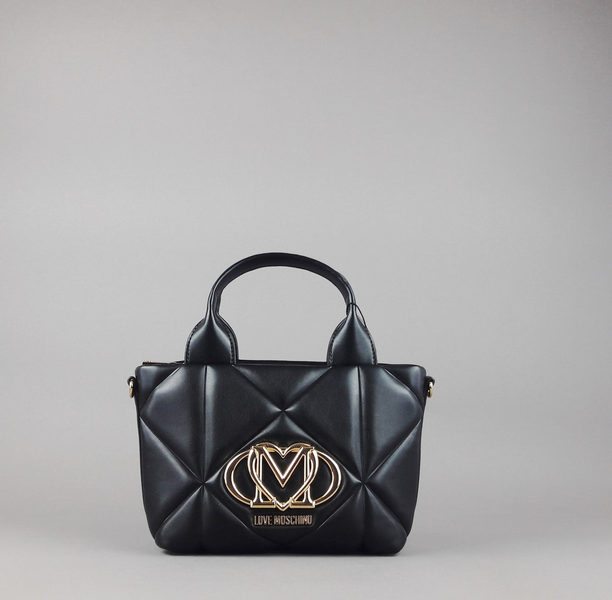 Love Moschino Borsa A Mano Donna Pu Trapuntato Nero