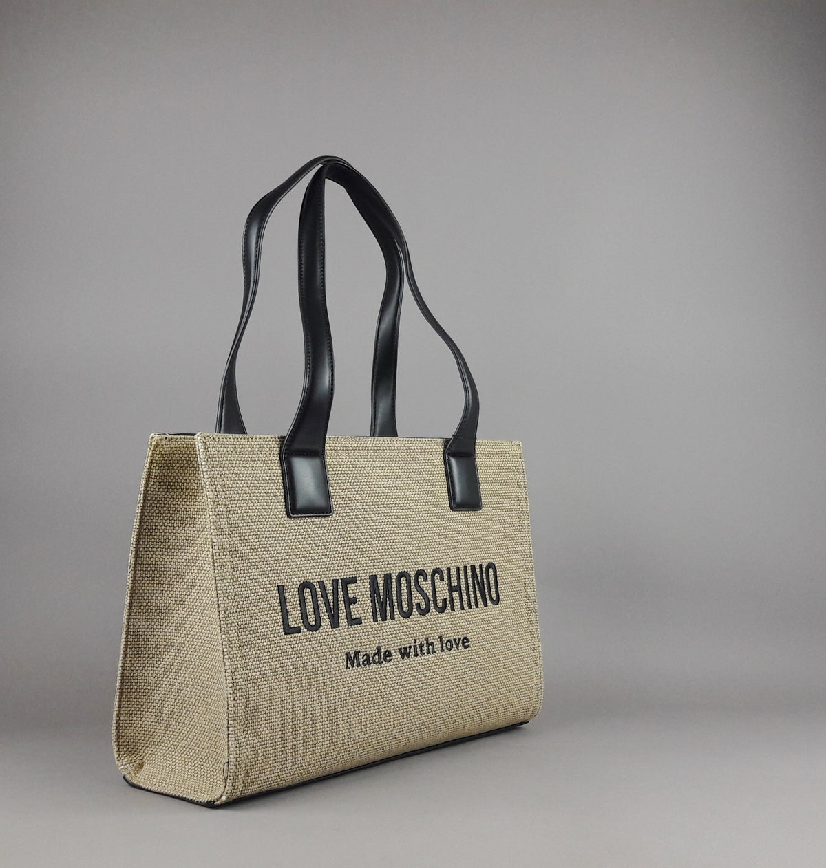 Love Moschino Borsa A Spalla Donna Canvas Pu Talpa