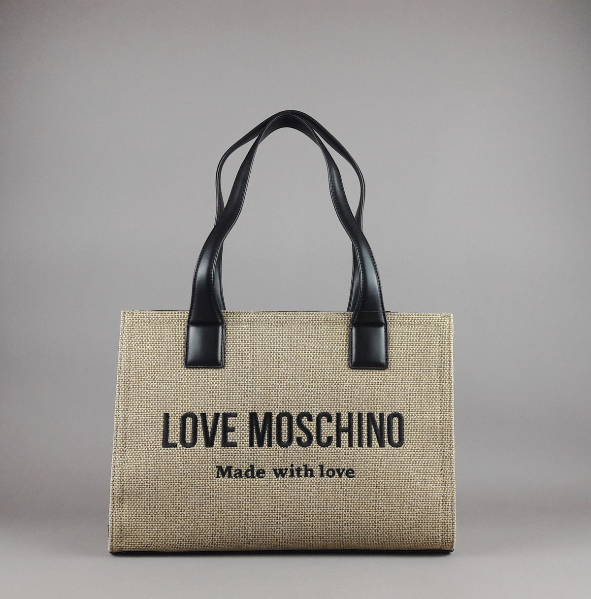 Love Moschino Borsa A Spalla Donna Canvas Pu Talpa
