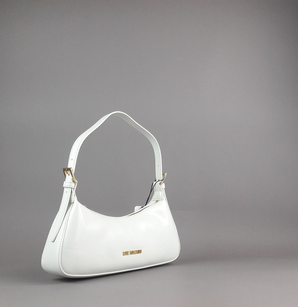 Love Moschino Borsa A Spalla Donna Pu Bianco