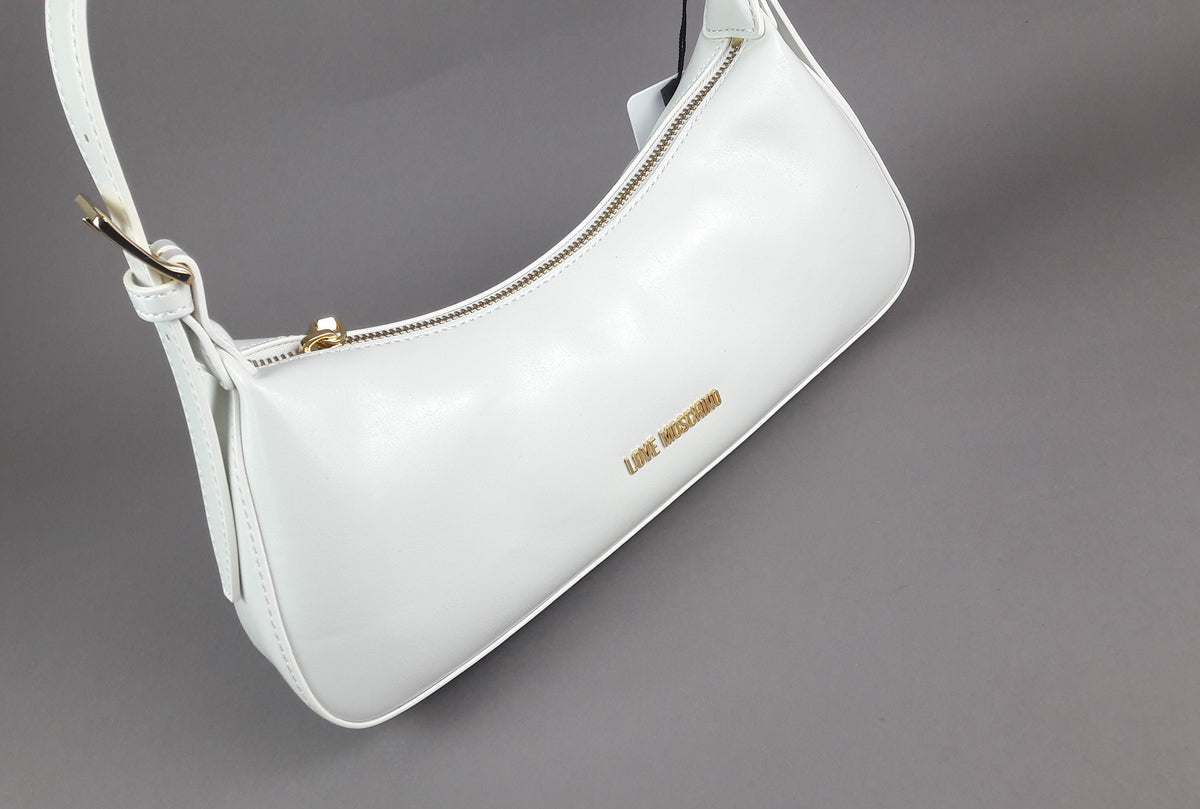 Love Moschino Borsa A Spalla Donna Pu Bianco