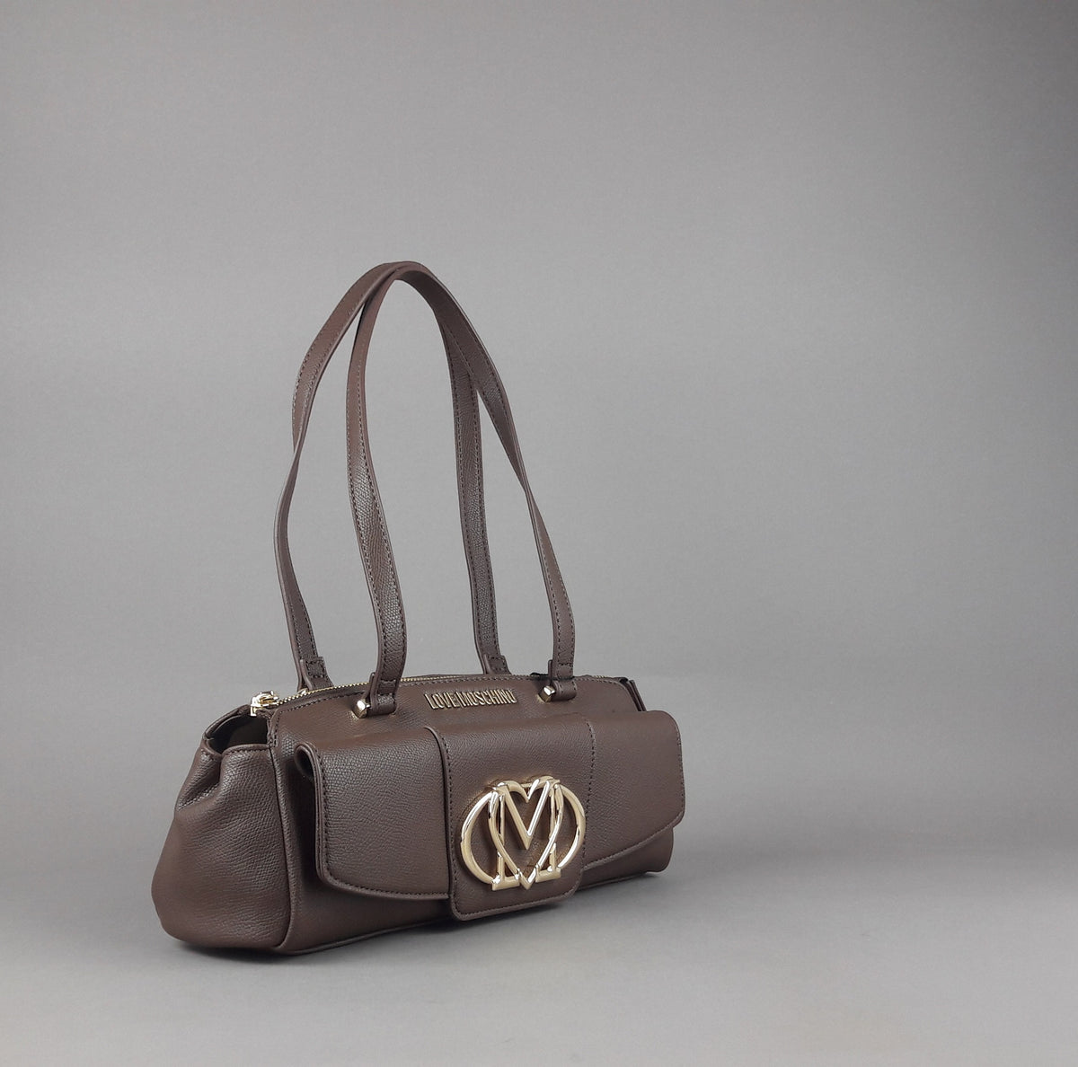 Love Moschino Borsa A Spalla Donna Pu Marrone Scuro
