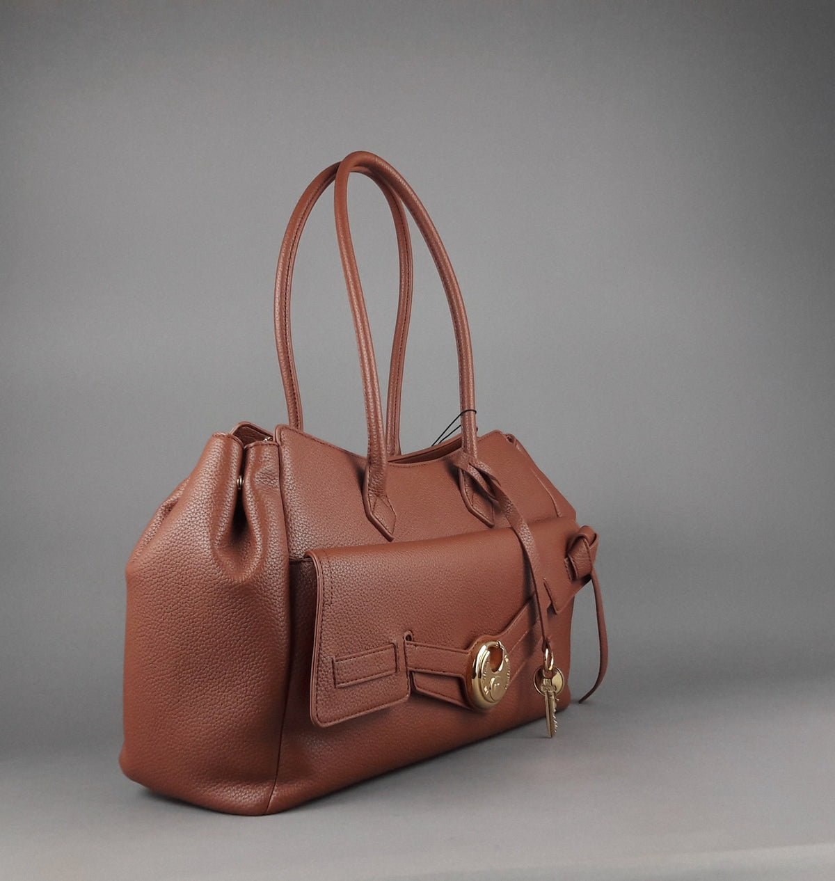 Love Moschino Borsa A Spalla Donna Pu Marrone