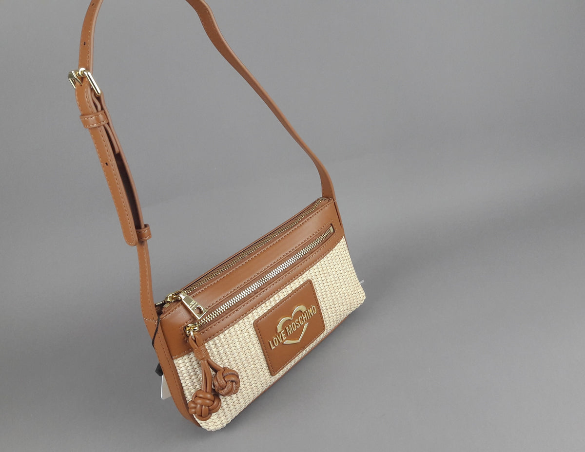 Love Moschino Borsa A Spalla Donna Pu Marrone