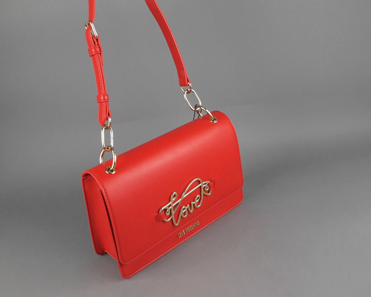 Love Moschino Borsa A Spalla Donna Pu Rosso