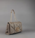 Love Moschino Borsa A Spalla Donna Pu Trapuntato Talpa Scuro