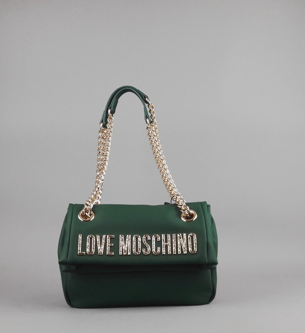Love Moschino Borsa A Spalla Donna Pu Verde Scuro