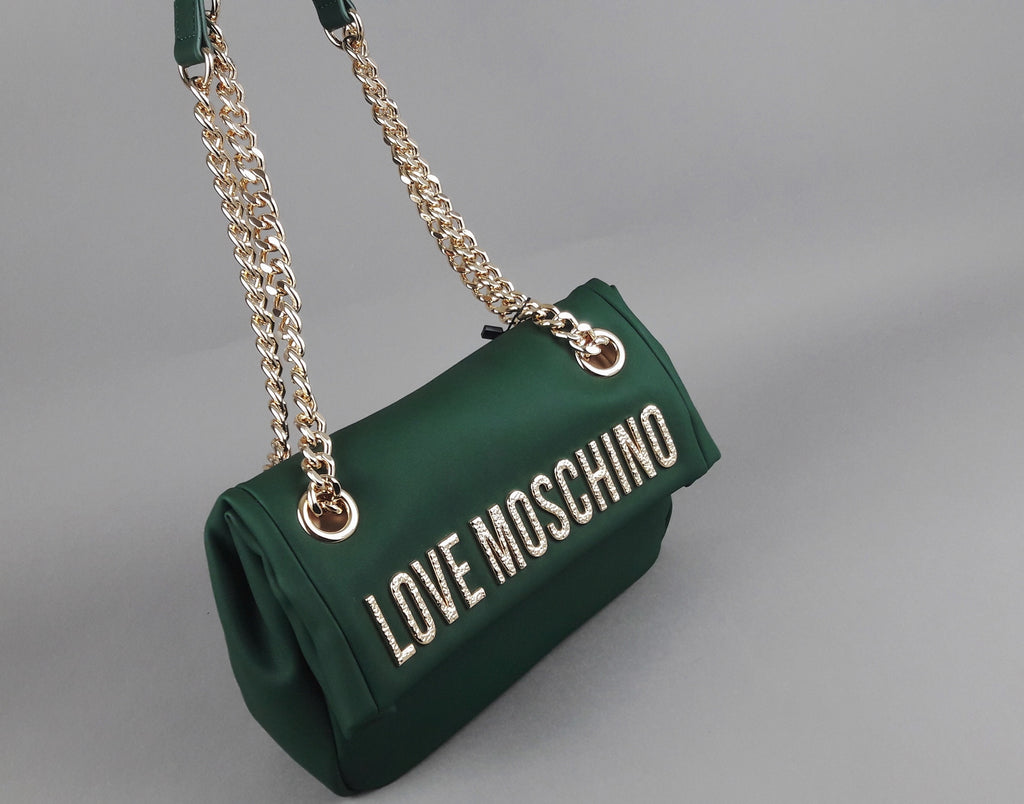 Love Moschino Borsa A Spalla Donna Pu Verde Scuro