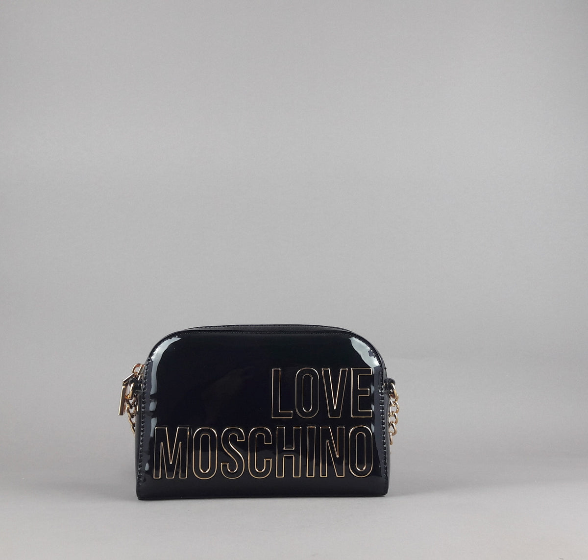 Love Moschino Borsa A Spalla Donna Pu Vernice Nero