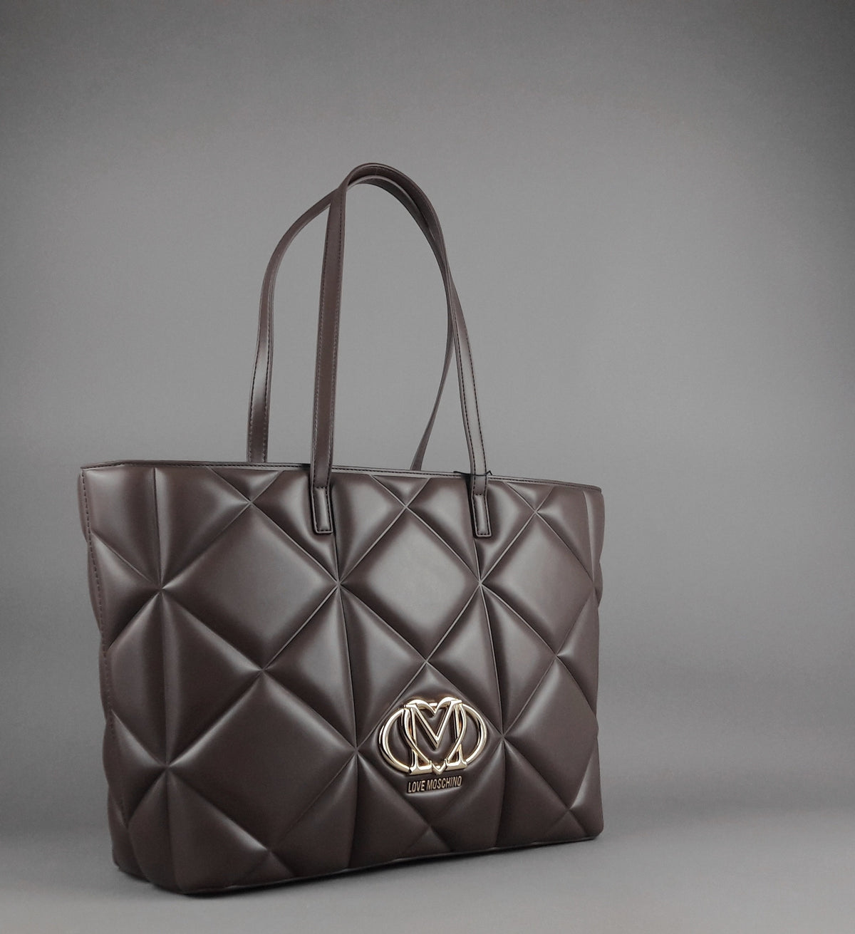 Love Moschino Shopper Donna Pu Marrone Scuro