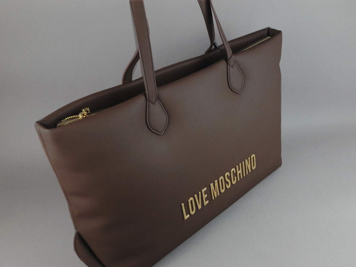Love Moschino Shopper Donna Pu Marrone Scuro