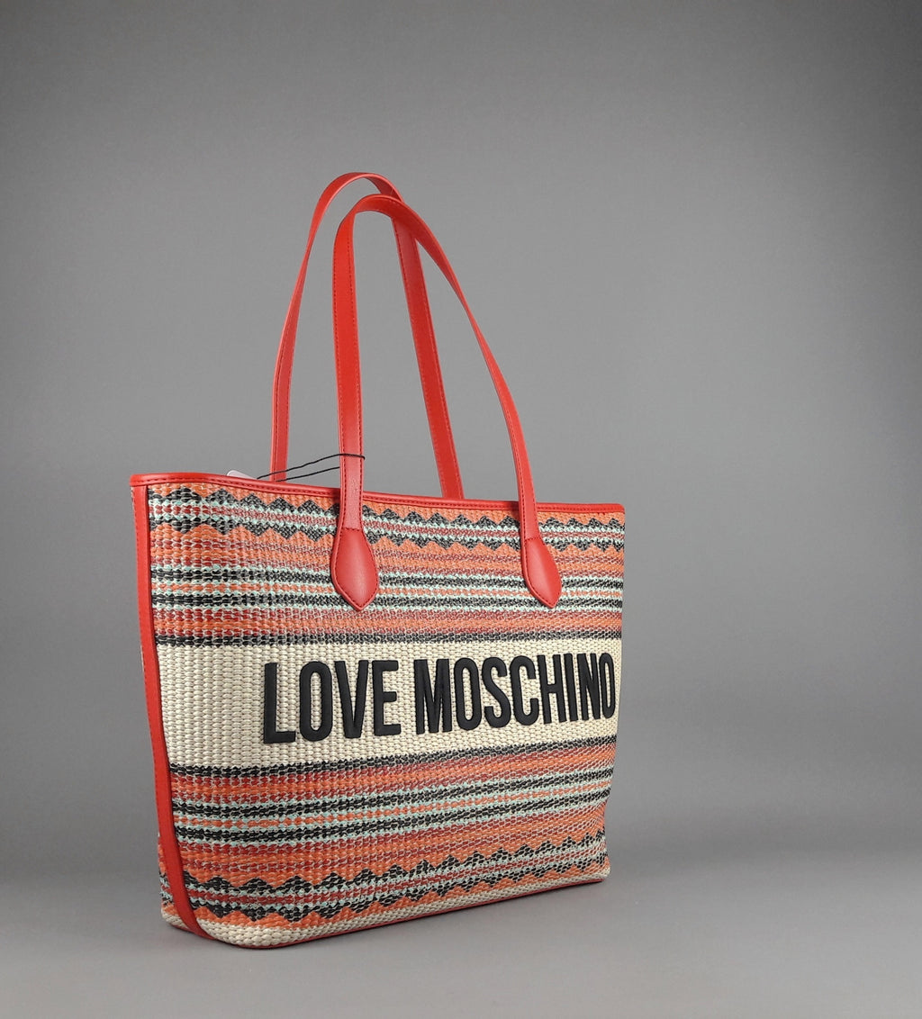 Love Moschino Shopper Donna Pu Rosso Multi