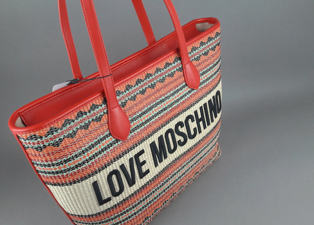 Love Moschino Shopper Donna Pu Rosso Multi