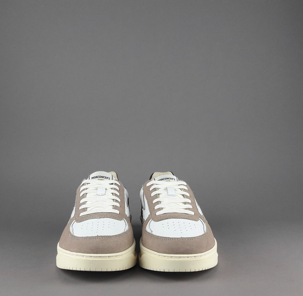Moaconcept Sneakers Master Legacy Uomo Camoscio Pelle Talpa Bianco Logo Bianco