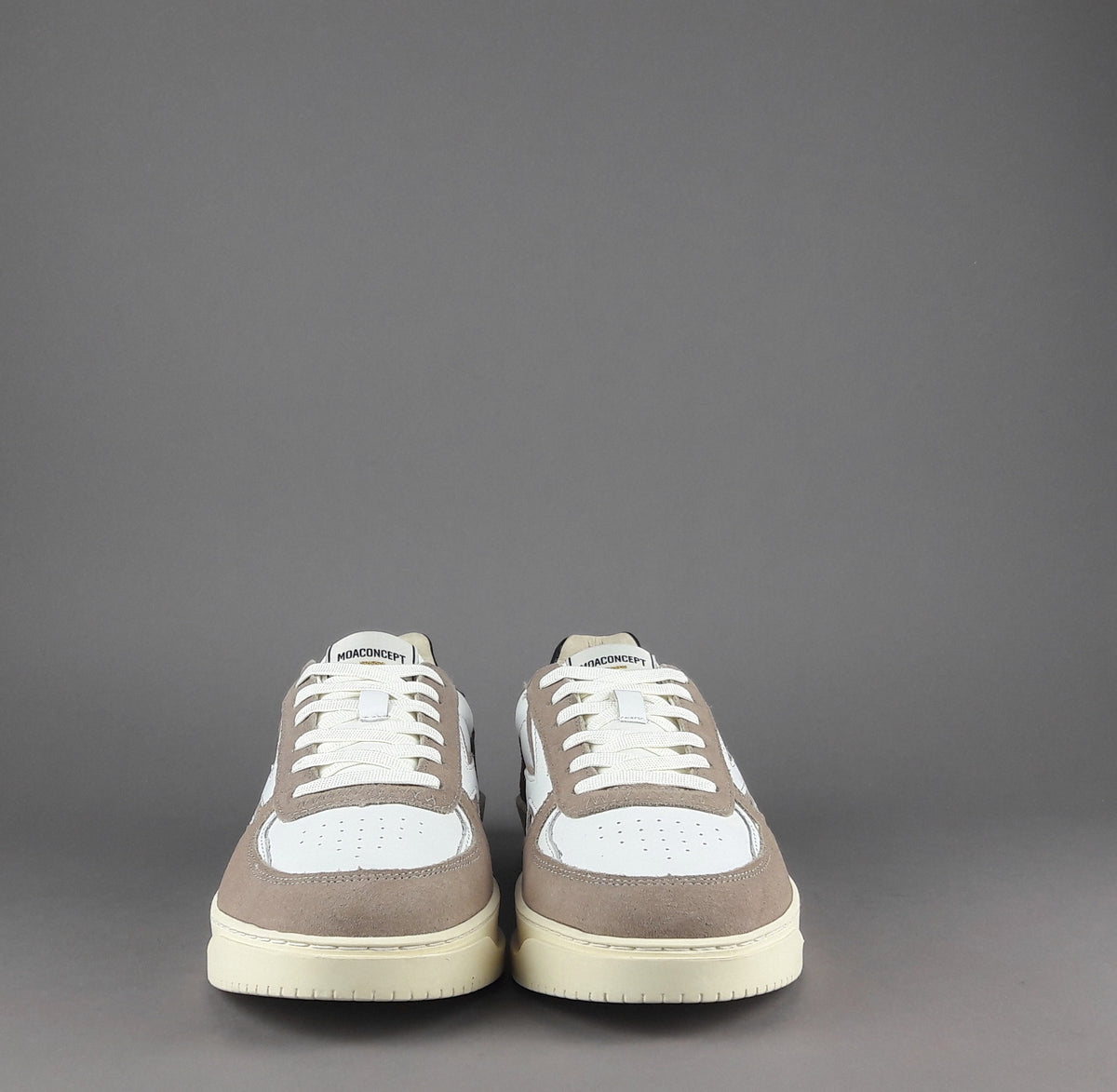 Moaconcept Sneakers Master Legacy Uomo Camoscio Pelle Talpa Bianco Logo Bianco