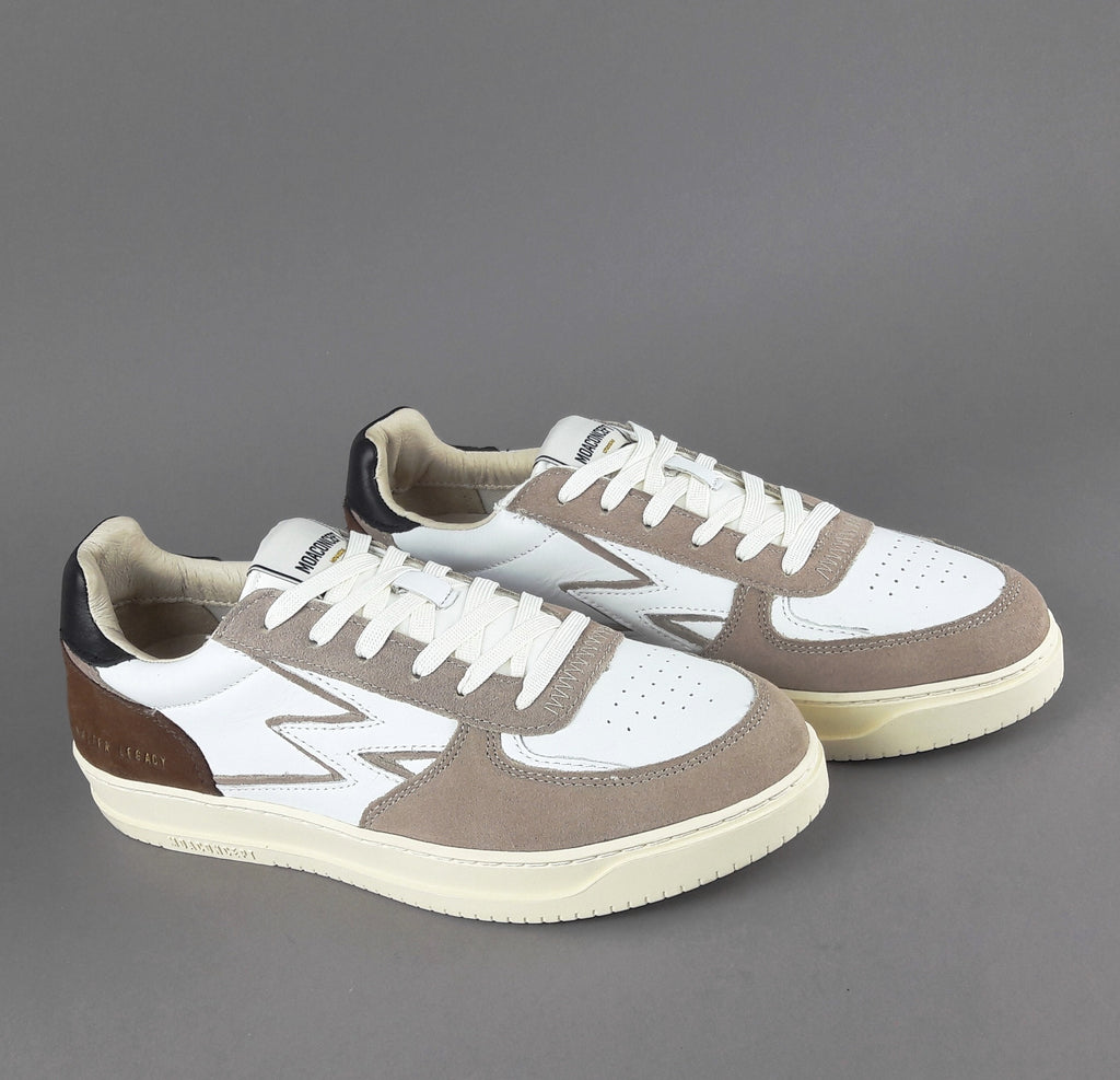 Moaconcept Sneakers Master Legacy Uomo Camoscio Pelle Talpa Bianco Logo Bianco