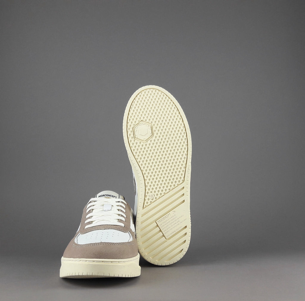 Moaconcept Sneakers Master Legacy Uomo Camoscio Pelle Talpa Bianco Logo Bianco