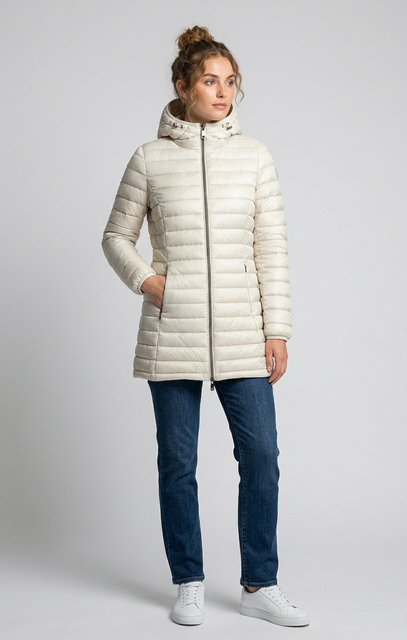 More Piumino Donna Elisabeth Nylon Avorio