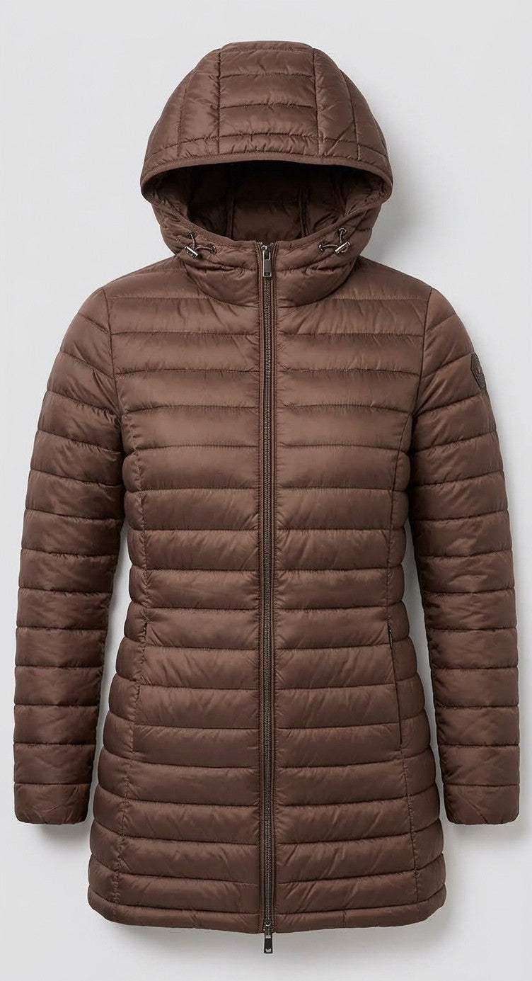 More Piumino Donna Elisabeth Nylon Marrone