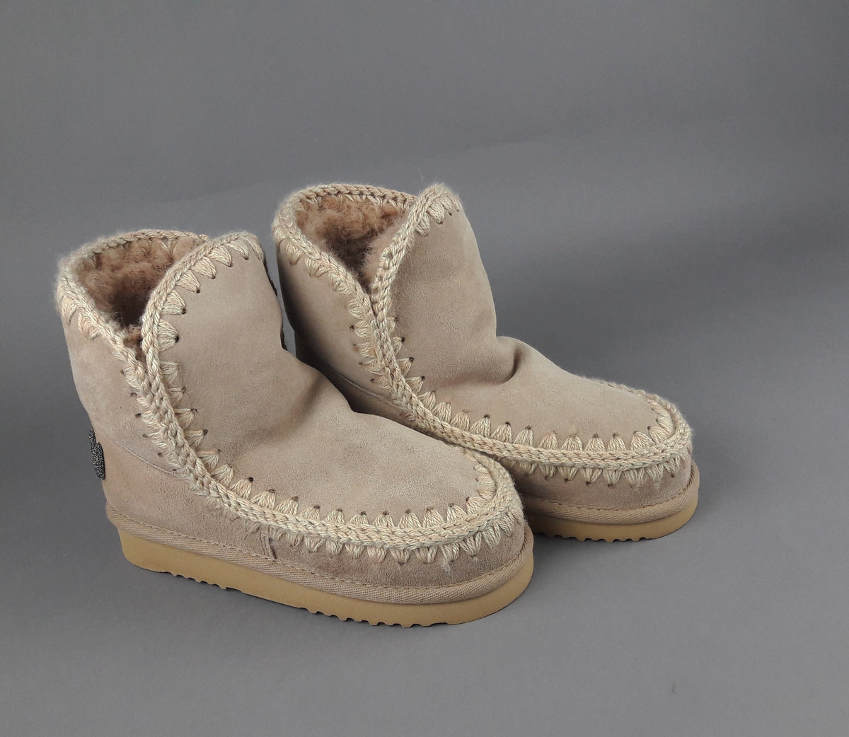 Mou Eskimo 18 Donna Montone Double-Face Carne Logo Glitter