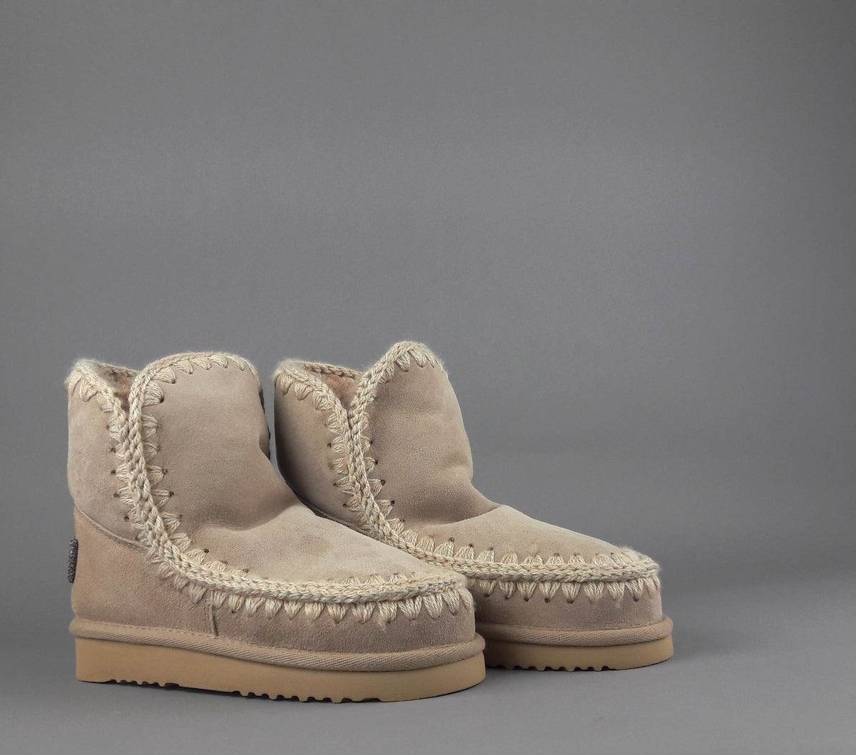 Mou Eskimo 18 Donna Montone Double-Face Carne Logo Glitter