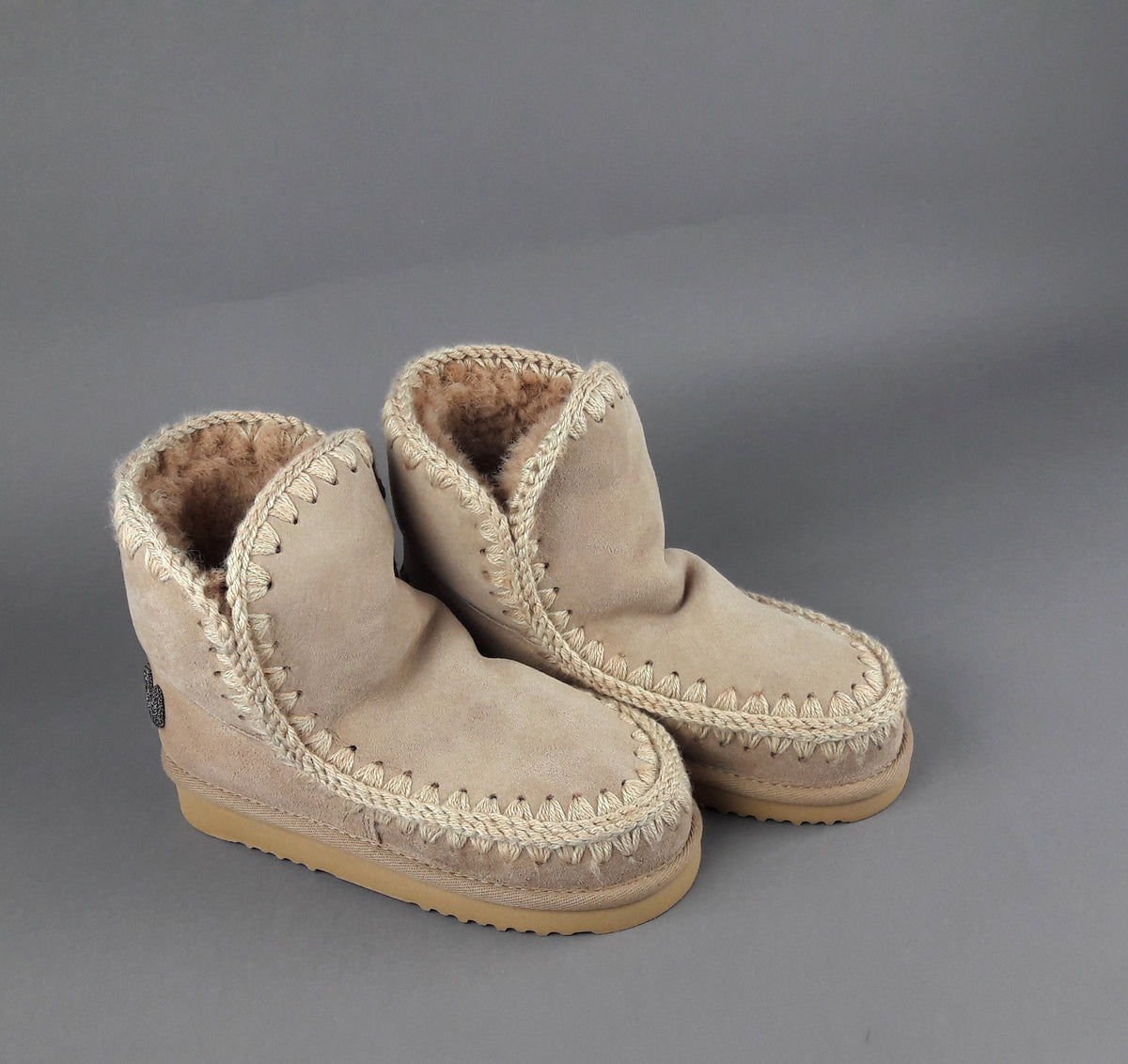 Mou Eskimo 18 Donna Montone Double-Face Carne Logo Glitter