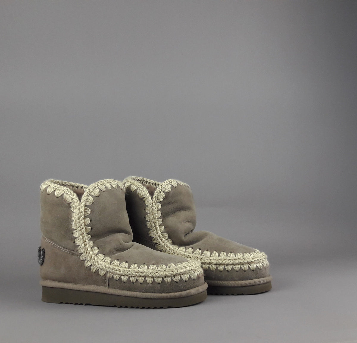 Mou Eskimo 18 Donna Montone Grigio Logo Glitter