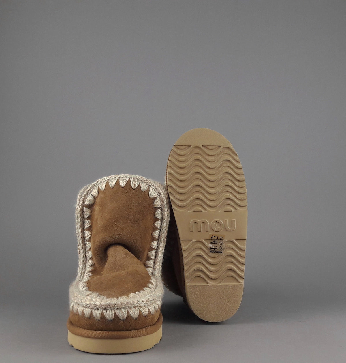 Mou Eskimo 18 Donna Montone Marrone Chiaro Logo Glitter