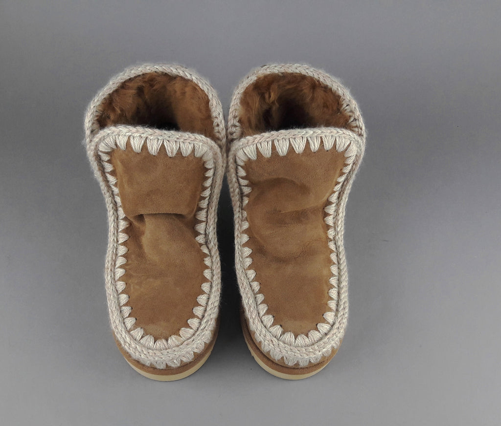 Mou Eskimo 18 Donna Montone Marrone Chiaro Logo Glitter