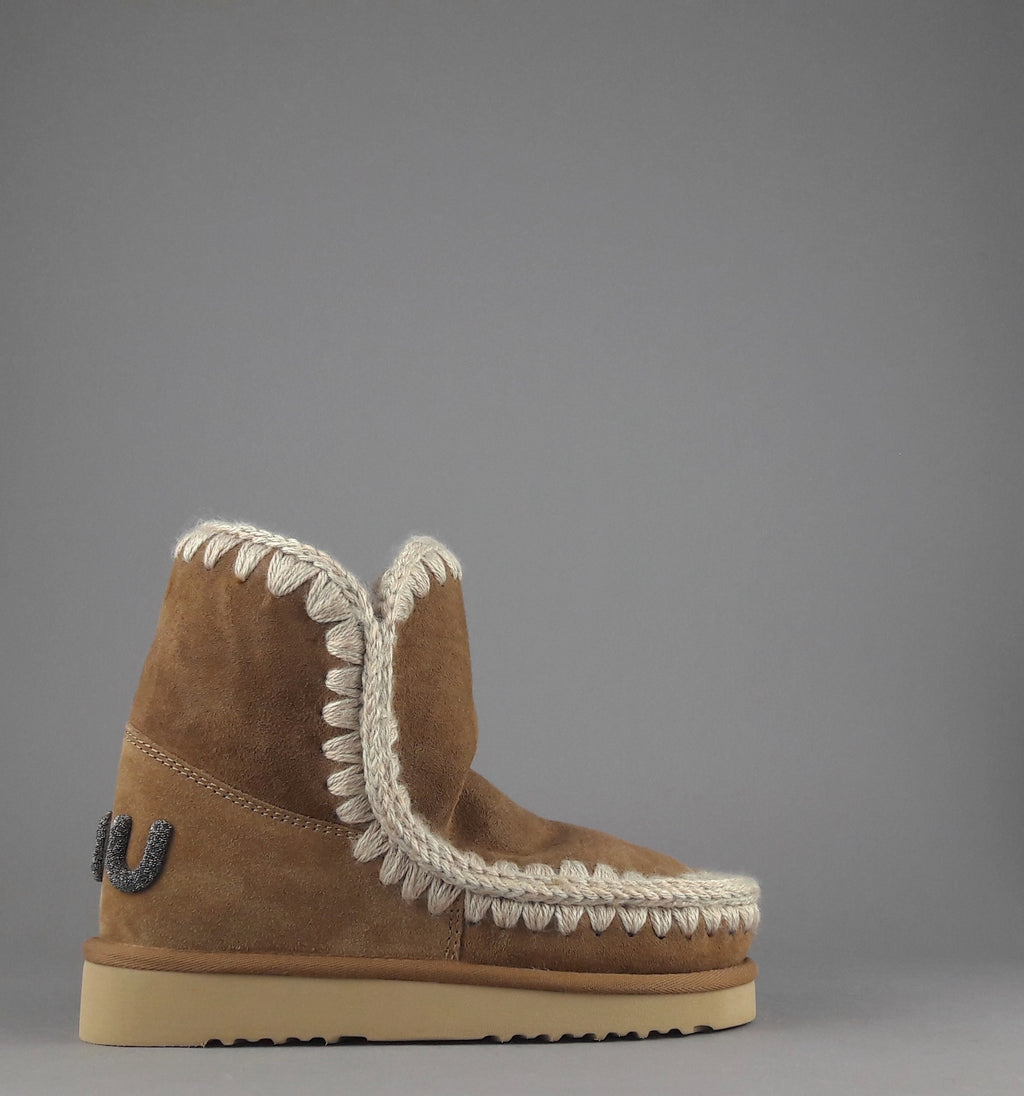 Mou Eskimo 18 Donna Montone Marrone Chiaro Logo Glitter