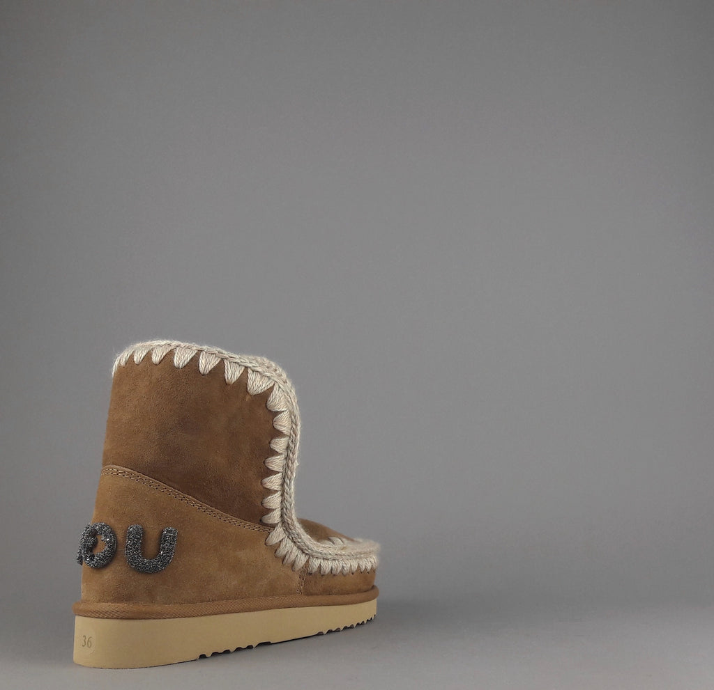 Mou Eskimo 18 Donna Montone Marrone Chiaro Logo Glitter