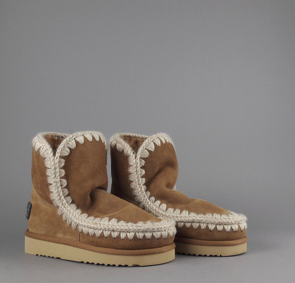 Mou Eskimo 18 Donna Montone Marrone Chiaro Logo Glitter