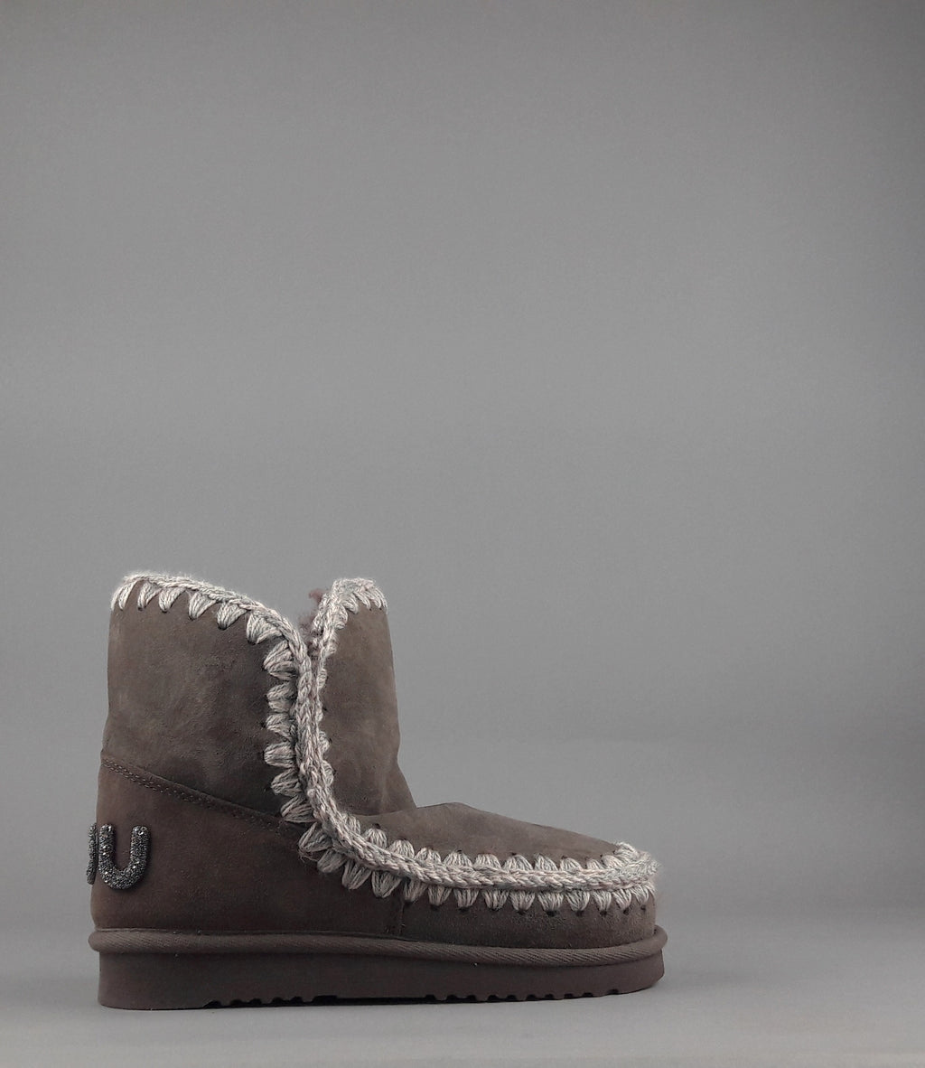 Mou Eskimo 18 Donna Montone Marrone Scuro Logo Glitter