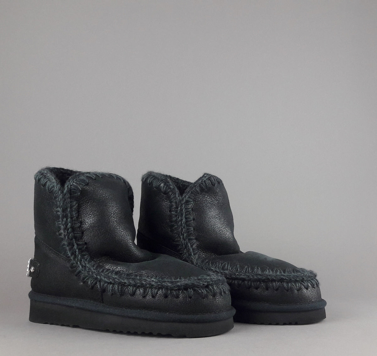 Mou Eskimo 18 Donna Montone Metal Cracked Nero