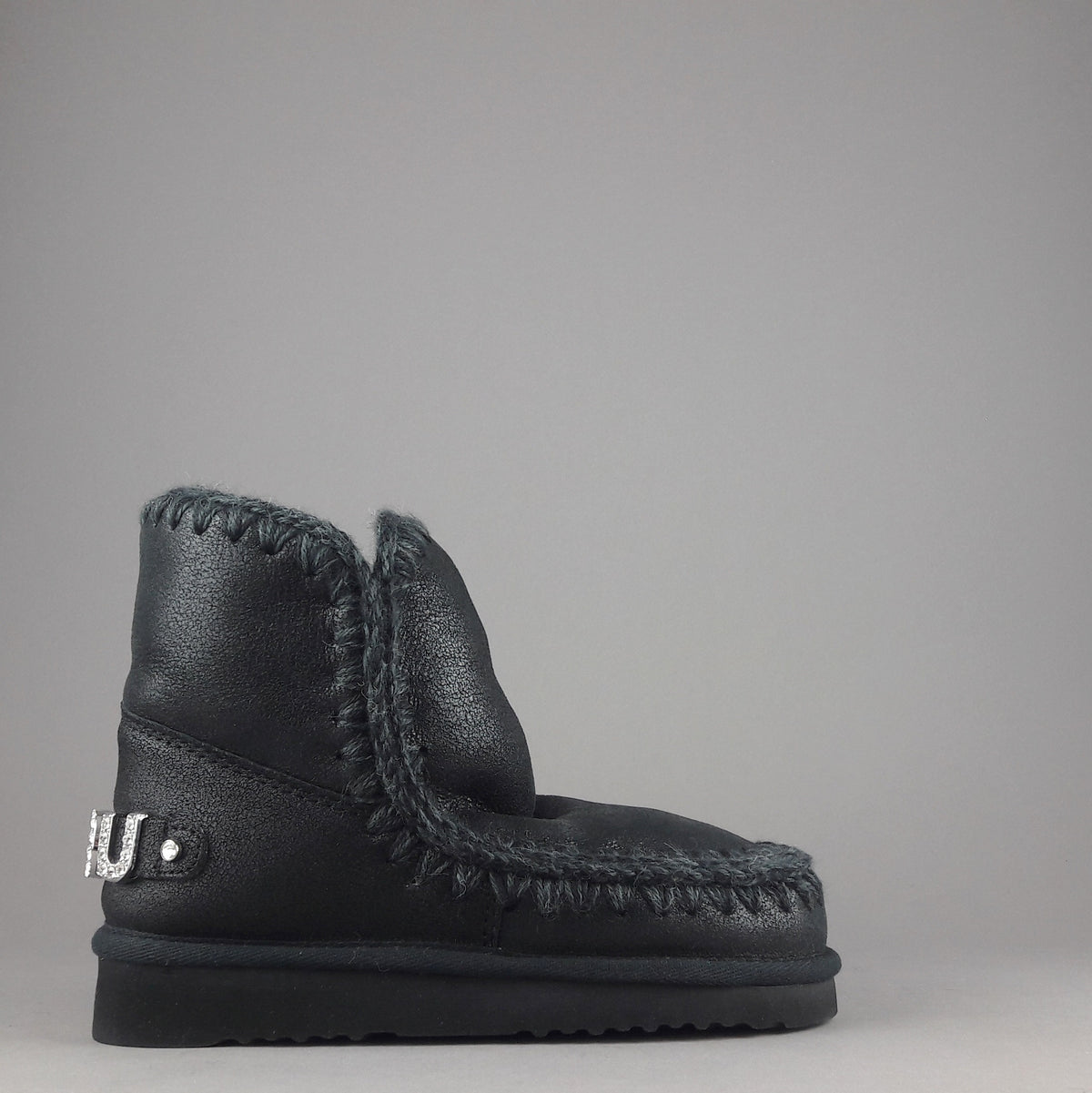 Mou Eskimo 18 Donna Montone Metal Cracked Nero
