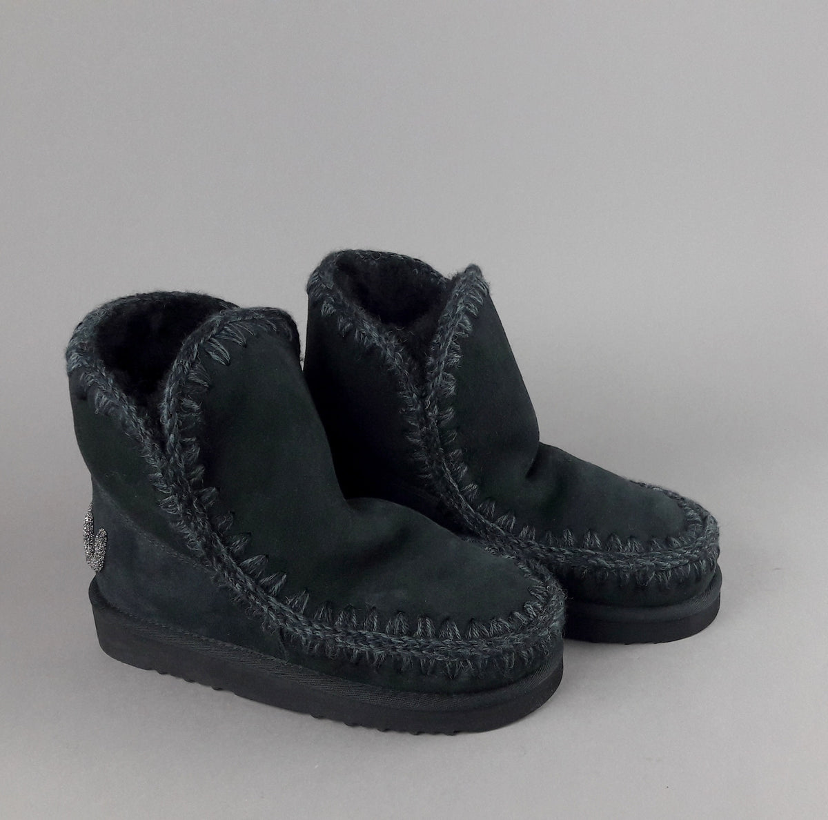 Mou Eskimo 18 Donna Montone Nero Logo Glitter