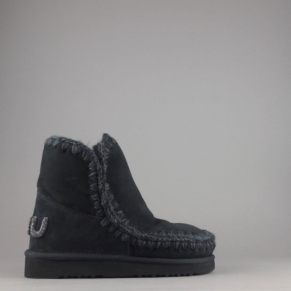 Mou Eskimo 18 Donna Montone Nero Logo Glitter