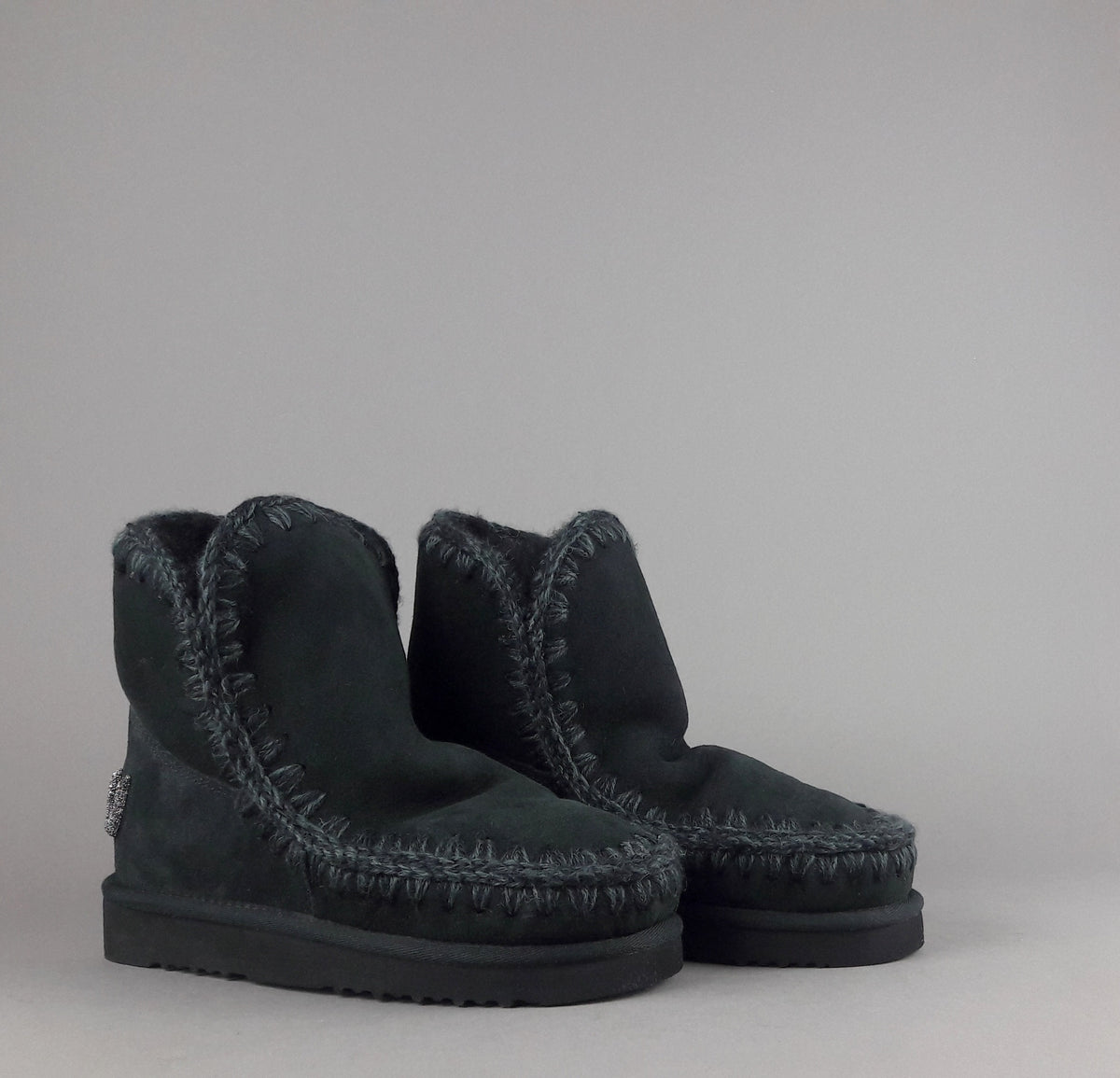 Mou Eskimo 18 Donna Montone Nero Logo Glitter