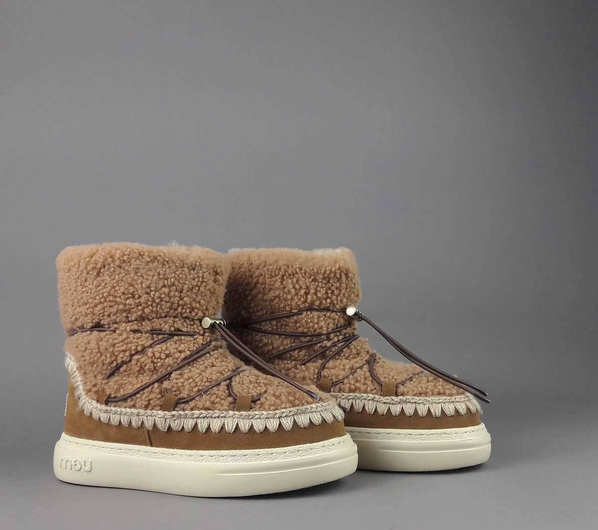 Mou Eskimo 18 Sneakers Bold Donna Montone Double-Face Marrone Chiaro