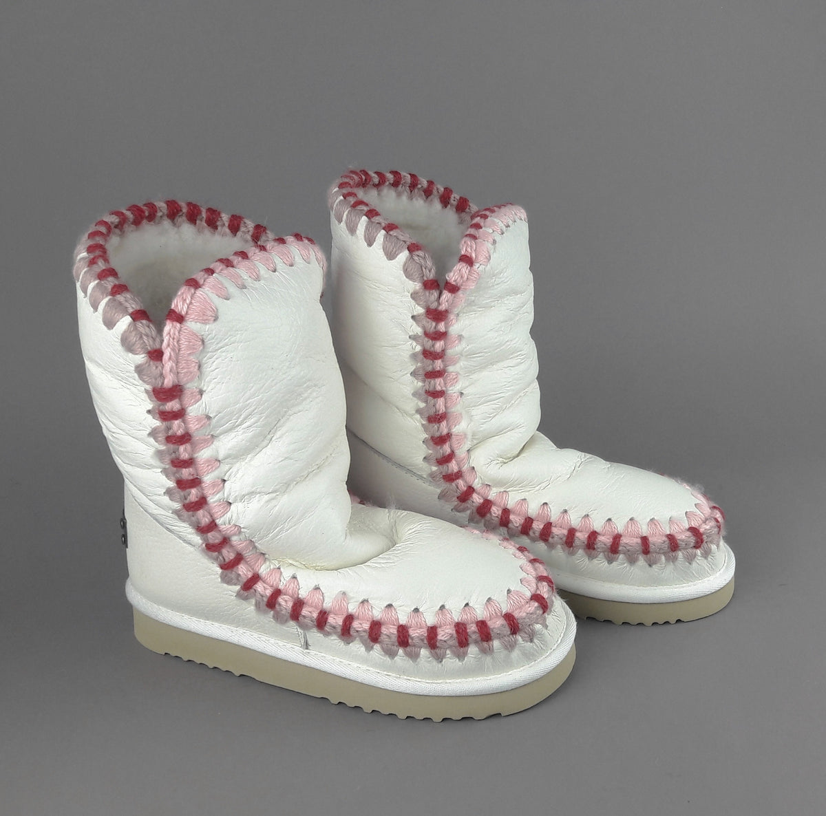 Mou Eskimo 24 Donna Montone Double-Face Bianco