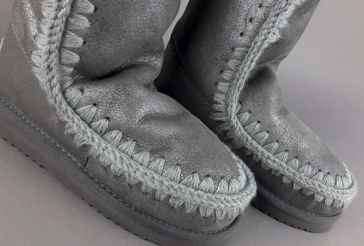 Mou Eskimo 24 Donna Montone Double-Face Grigio Scuro Metal