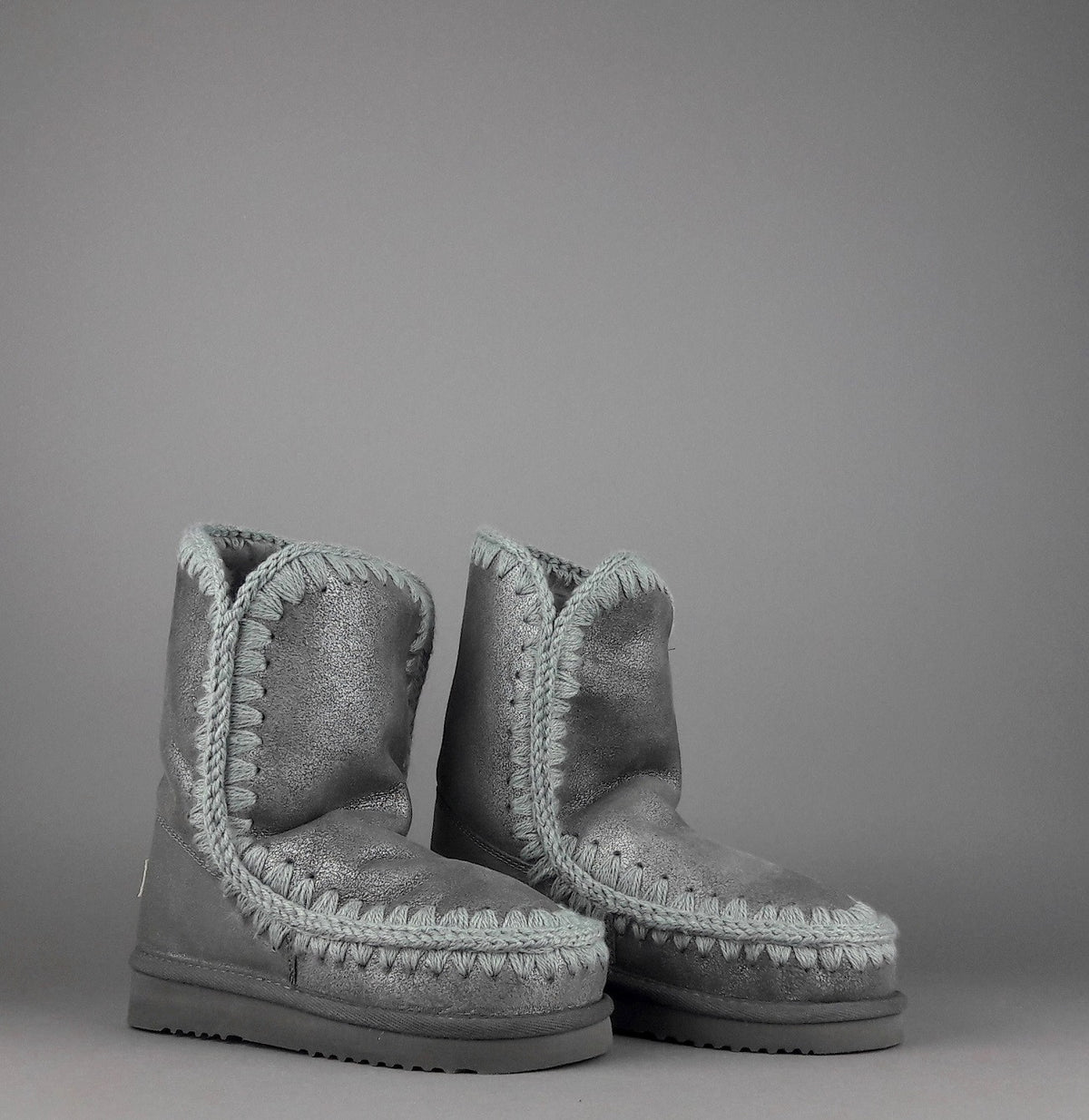 Mou Eskimo 24 Donna Montone Double-Face Grigio Scuro Metal
