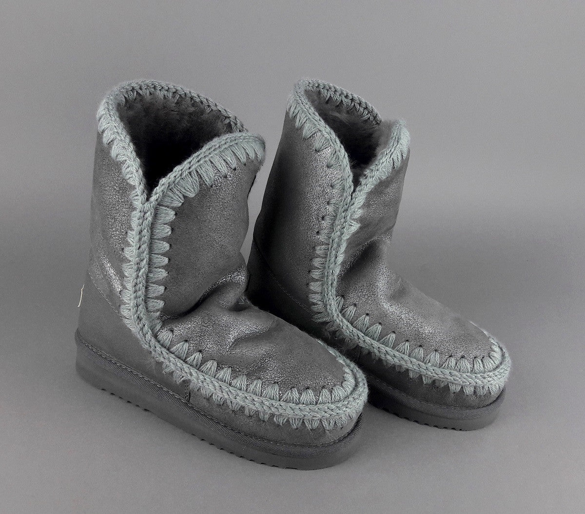 Mou Eskimo 24 Donna Montone Double-Face Grigio Scuro Metal