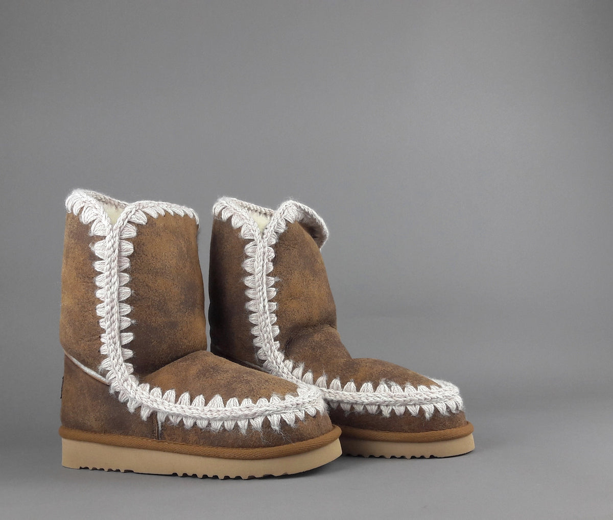 Mou Eskimo 24 Donna Montone Double-Face Marrone