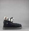Mou Eskimo Sneakers Donna Montone Con Visone Nero