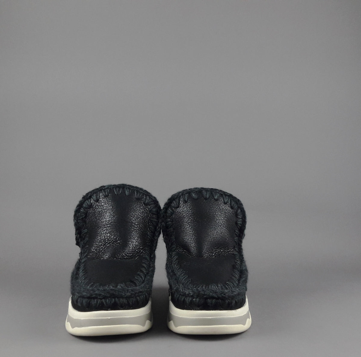 Mou Eskimo Trainer Donna Montone Metal Cracked Nero