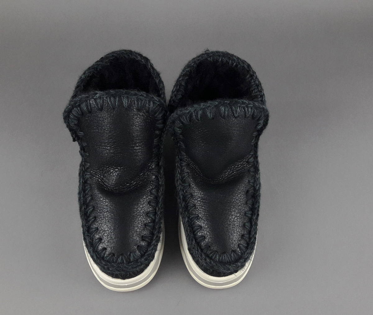 Mou Eskimo Trainer Donna Montone Metal Cracked Nero