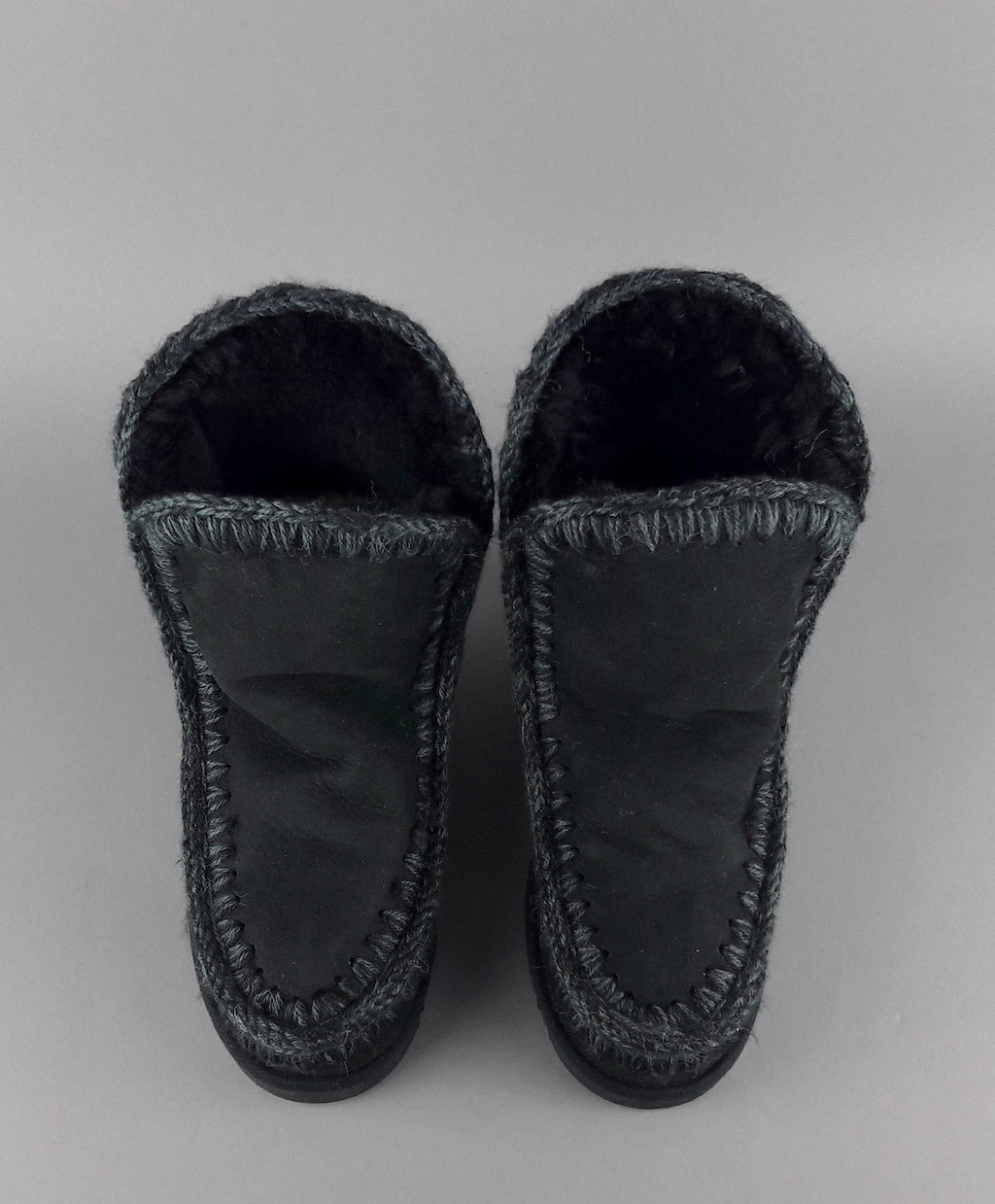 Mou Eskimo Wedge Donna Montone Double-Face Nero